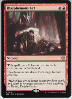 Blasphemous Act R Commander: The Lost Caverns of Ixalan 216 NM - Image 1