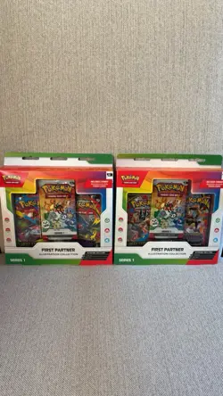 Pokemon TCG First Partner Illustration Collection Series 1 Box New Sealed x2 - Image 1