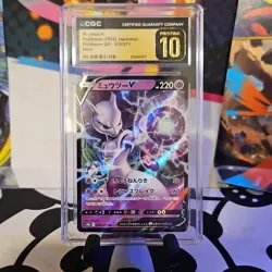 CGC Graded Charizard V & Mewtwo V Japanese Pokemon Holo VSTAR Universe Pokemon … - Image 2
