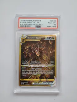 Giratina VSTAR Secret Rare GG69/GG70 PSA 10 - 2023 Pokemon Crown Zenith (3962) - Image 1