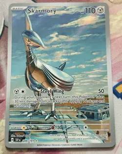 Skarmory 209/191 - SV08: Surging Sparks - Illustration Rare - Pokemon TCG IR - Image 1