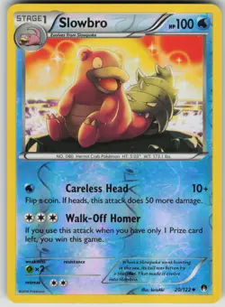Pokemon TCG Slowbro Uncommon Reverse Holo XY - BREAKpoint 20/122 - Image 1