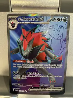 N'S ZOROARK EX 175/159 JOURNEY TOGETHER POKEMON (FULL ART, NM) - Image 1