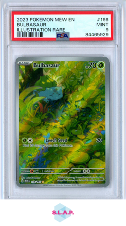 BULBASAUR POKEMON 166 2023 151 HOLO ENGLISCH PSA 9 - Image 1