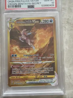 Pokemon Origin Forme Palkia VSTAR Secret GG67/GG70 Crown Zenith GEM MINT PSA 10 - Image 3