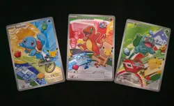 Pokemon First Partner Illustration Kanto Starters Promos Set MEP 037 038 039 - Image 1