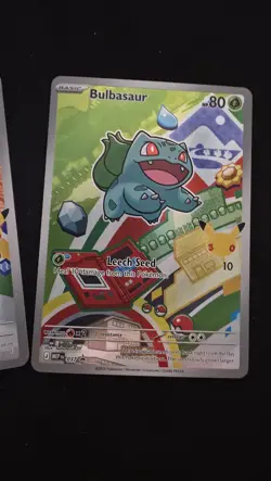 Pokemon First Partner Illustration Kanto Starters Promos Set MEP 037 038 039 - Image 5