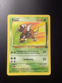 Pinsir - Jungle 25/64 Regular Unlimited Rare Pokemon TCG- LP - Image 1