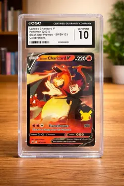 Pokemon TCG Lance's Charizard V SWSH133 Sword & Shield Promo CGC 10 Holo 2021 - Image 1