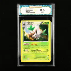 TQG 8.5 NM-MT+ 2014 Pokemon ENG Shiftry #XY-FL 7/106 HOLO - Image 1