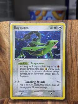 Pokemon Rayquaza 22/107 EX Deoxys Holo Rare Basic 80 HP English - Image 1