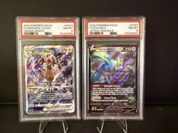 Pokemon Gallery PSA 8 Bundle: Zacian V #TG21 & Zeraora VSTAR #GG43 SWSH CZ & AR - Image 1