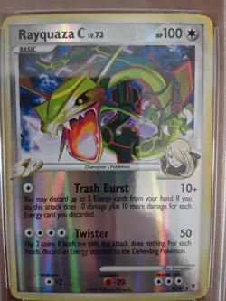 Pokemon TCG Rayquaza C Reverse Holo Foil 2009 Supreme Victor's Set 8/147 PSA 6 - Image 4
