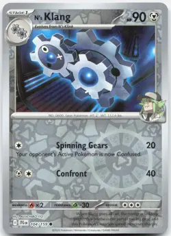 N's Klang 104/159 Common Journey Together Pokemon Reverse Holo Near Mint - Image 1