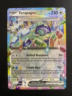Terapagos ex 092/131 Prismatic Evolutions NM Double Rare Holo Pokemon TCG - Image 1