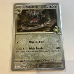 N’s Klinklang 105/159 Journey Together Pokemon TCG Reverse Holo Mint Rare - Image 1