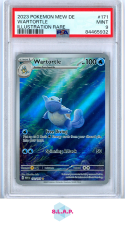 WARTORTLE POKEMON 171 2023 151 HOLO ENGLISCH PSA 9 - Image 1