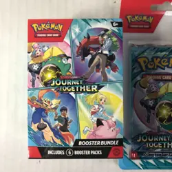 Pokemon Journey Together Sealed Lot Booster Bundle with 3 Pack Blister Scrafty - Image 2