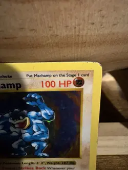 Pokemon TCG Machamp 8/102 Deck Exclusives 1st Edition Shadowless Holo English - Image 3