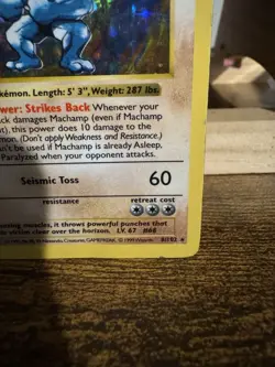 Pokemon TCG Machamp 8/102 Deck Exclusives 1st Edition Shadowless Holo English - Image 4