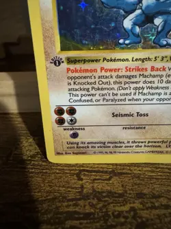 Pokemon TCG Machamp 8/102 Deck Exclusives 1st Edition Shadowless Holo English - Image 5