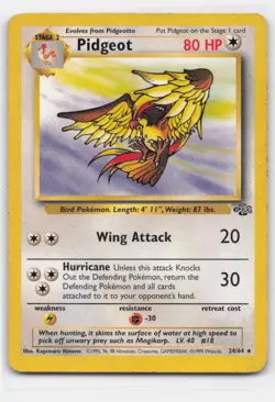 PIDGEOT 24/64 RARE JUNGLE POKEMON - Image 1