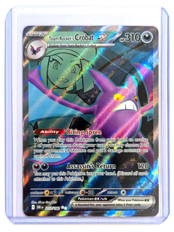 Team Rocket's Crobat ex 217/182 Ultra Rare Destined Rivals POKEMON TCG DRI EN - Image 3
