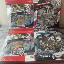 ⭐SHIPS TODAY⭐ Pokemon Black Bolt White Flare Binder & Poster Collection Bundle - Image 1