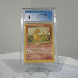 CGC 9 Charmander Pokemon TCG Base Set Unlimited 1999 46/102 - Image 1