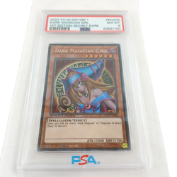 2023 Yu-Gi-Oh! Dark Magician Girl PSA 8 NM-MT – 1st Ed Secret Rare SBC1 ENA05 - Image 1