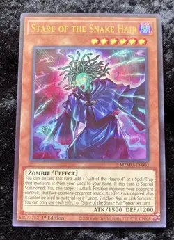 Yugioh! Stare of the Snake Hair Maze of the Muertos MZMU-EN003 Ultra Rare NM - Image 1