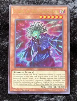 Yugioh! Stare of the Snake Hair Maze of the Muertos MZMU-EN003 Ultra Rare NM - Image 2