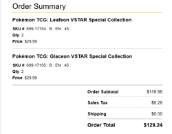 POKEMON TCG GLACEON & LEAFEON VSTAR Special Collection Box Set - NEW - Image 2