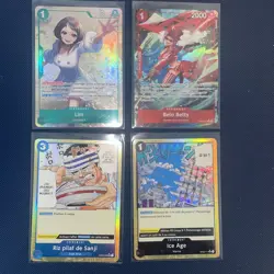 Lot de 4 cartes ONE PIECE FR ALT - NM (F15) - Image 1
