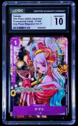 One Piece Card CGC 10 Yamato P-046 Magazine Vol.17 Promo Japanese - Image 1