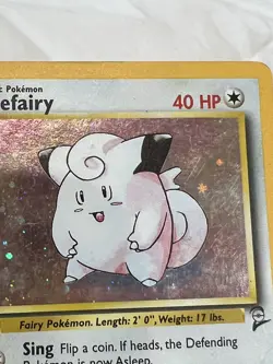 2000 Pokemon Base Set II 2 Clefairy Holo Rare 6/130 - Image 2