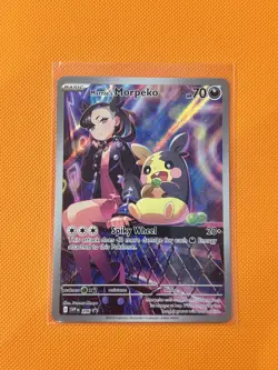 Pokemon TCG Scarlet Violet Promo Marnie's Morpeko SVP206 Rival Battle Near Mint - Image 1