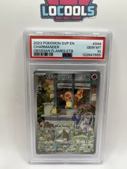 2023 POKEMON SVP EN-CHARMANDER OBSIDIAN FLAMES ETB PSA 10 - Image 1