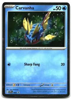 Pokemon Carvanha - HOLO Promo SV: Scarlet & Violet Promo Cards 093 LP - Image 1