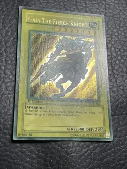 Yugioh Gaia The Fierce Knight LOB-006 1st Edition Wavy Faded Misprint - Image 4