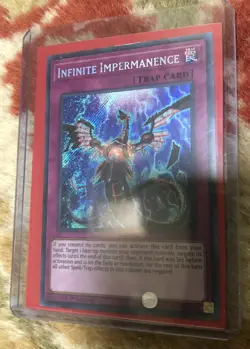 YUGIOH - 3x Infinite Impermanence - FLOD-EN077 - Secret Rare - LP/MP - Image 3