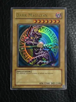 Yugioh Dark Magician SDY-006 Foil Shift Misprint Error Foil Bar - Image 2