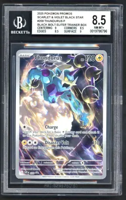 Pokemon Cards - BGS 8.5 Thundurus 209 - Black Star Promo Black Bolt ETB - NM-MT+ - Image 1