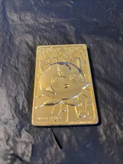 1999 Pokemon Jigglypuff 23K Gold Plated Card Burger King Nintendo - Image 1