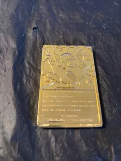 1999 Pokemon Jigglypuff 23K Gold Plated Card Burger King Nintendo - Image 4