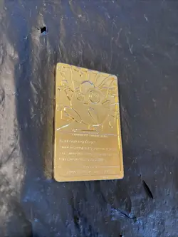 1999 Pokemon Jigglypuff 23K Gold Plated Card Burger King Nintendo - Image 5