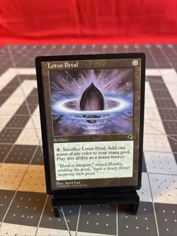 Vintage 1997 MTG Tempest Lotus Petal Card NM - Image 1