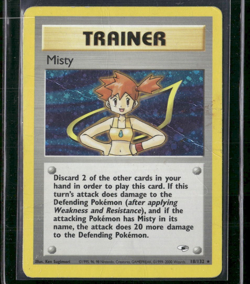 Misty - 18/132 - Holo Foil Rare - Gym Heroes (DMG) Pokemon Card - Image 1