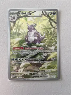 Pokemon TCG Nidoking Scarlet & Violet 151 Illustration Rare Card 174/165 - Image 1