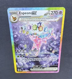 Espeon EX 155/131 Prismatic Evolutions Holo Pokemon Card *No Reserve* - Image 4